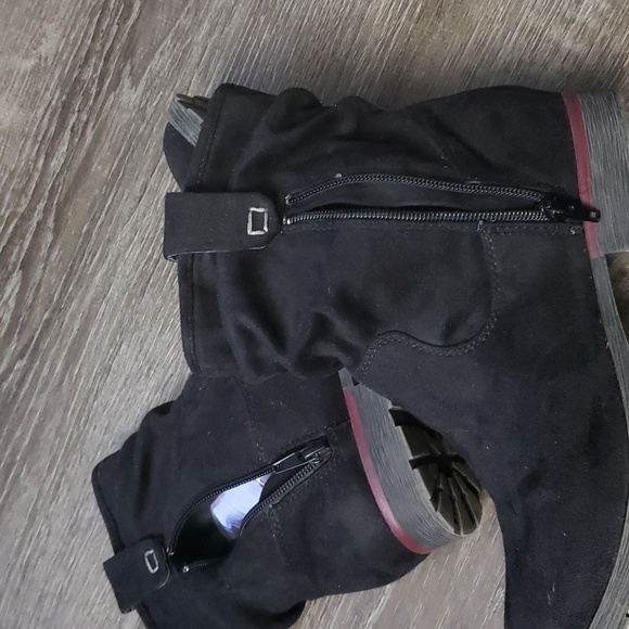 Nine West Stacey Faux Suede Ankle Booties Size 7.5 - Picture 10 of 12